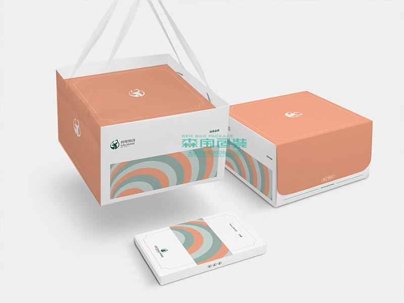 手提一體盒蛋糕盒設(shè)計